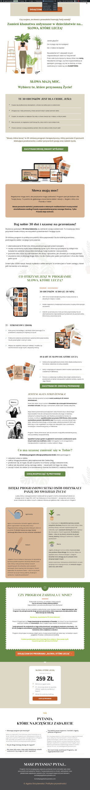 Słowa, które leczą - Agata Strzyżewska - agatastrzyzewska.com