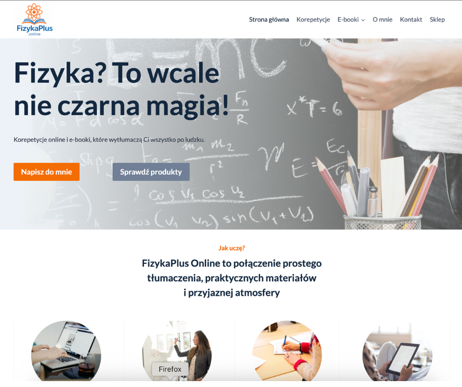 FizykaPlus Kinga Orszulik portfolio